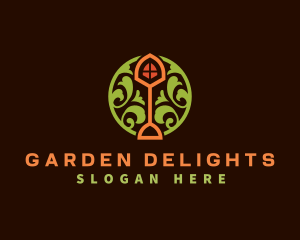 Gardening Shovel Landscaping logo design