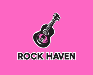 Rock Band Guitar logo design