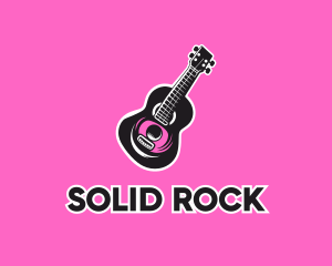 Rock Band Guitar logo design