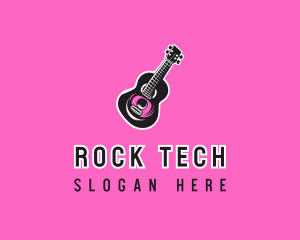 Rock Band Guitar logo design