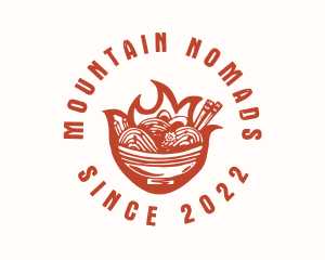 Flame Noodle Restaurant logo design