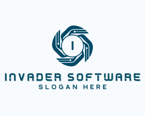 Software Circuit Developer logo design