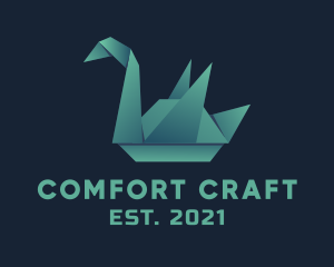 Goose Origami Craft logo design