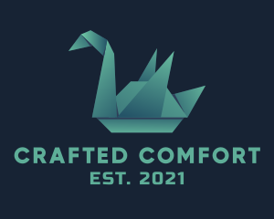 Goose Origami Craft logo design