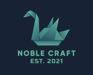 Goose Origami Craft logo design