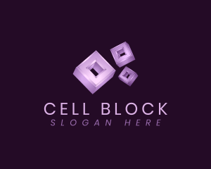 Block Cube 3D logo design