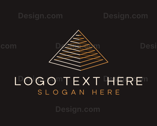 Geometric Pyramid Agency Logo