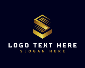 Luxurious Geometric Letter S logo