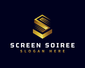 Luxurious Geometric Letter S logo design