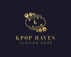 Flower Wedding Event logo design