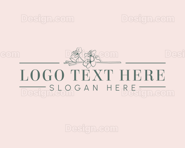 Aesthetic Organic Floral Logo