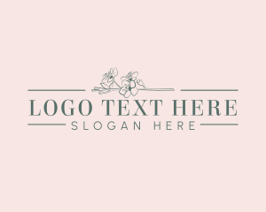 Aesthetic Organic Floral logo