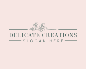 Aesthetic Organic Floral logo design