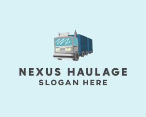 Long Haul Truck  logo design