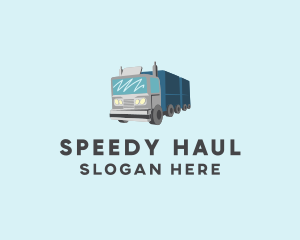 Long Haul Truck  logo design