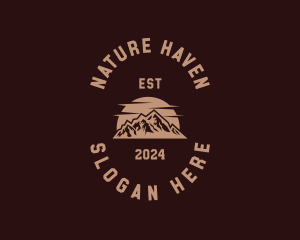 Mountain Peak Nature  logo design