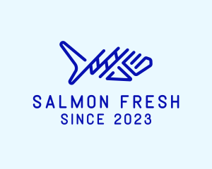 Seafood Fish Aquarium logo design