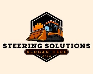 Excavator Backhoe Digger logo design