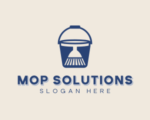 Mop Bucket Janitorial logo design