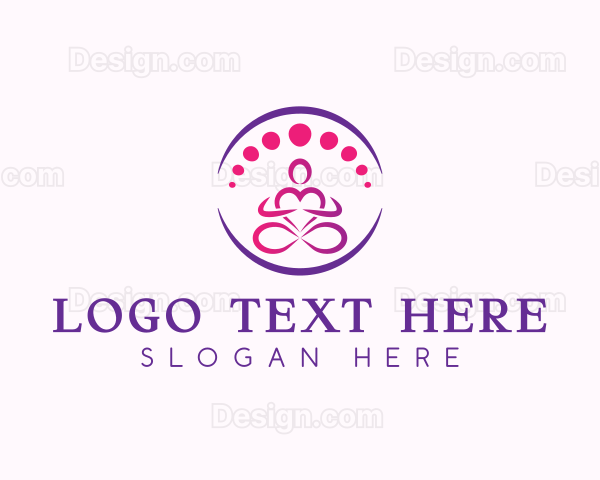 Wellness Yoga Meditation Logo