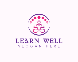 Wellness Yoga Meditation logo design