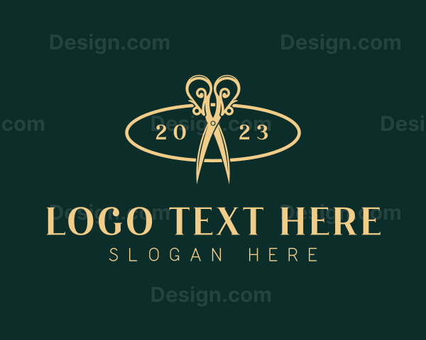 Luxury Tailor Scissors Logo