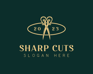 Luxury Tailor Scissors logo design