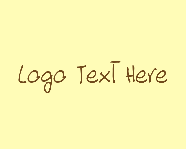 Writing logo example 2