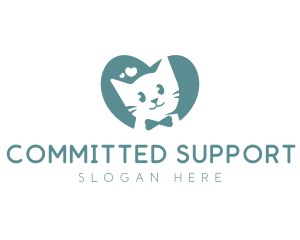 Kitten Veterinary Pet Care logo design