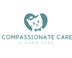 Kitten Veterinary Pet Care logo design