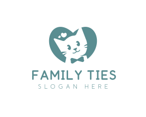 Kitten Veterinary Pet Care logo design