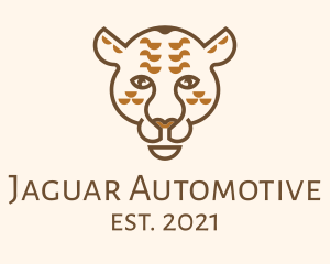 Wild Jaguar Animal logo