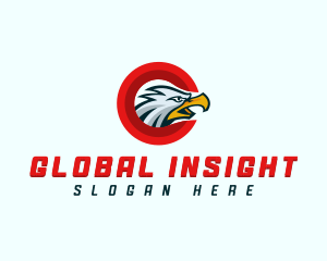 Eagle Falcon Bird Letter C Logo