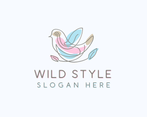 Wild Bird Leaves logo design