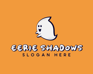 Spooky Cartoon Ghost logo design