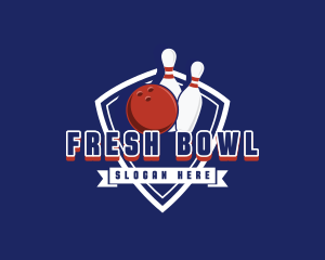 Bowling Game Sports logo design