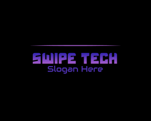 Bold Futuristic Tech logo design