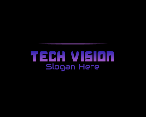 Bold Futuristic Tech logo design