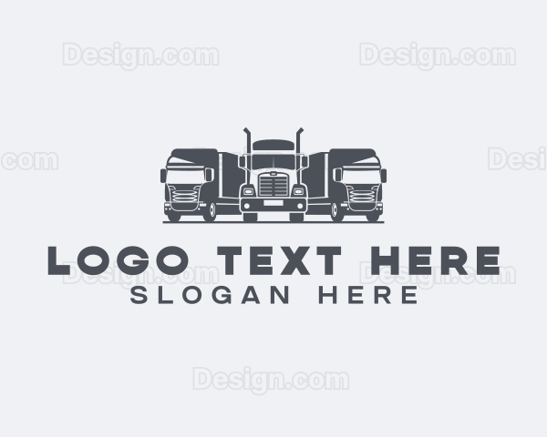 Freight Cargo Truck Logo