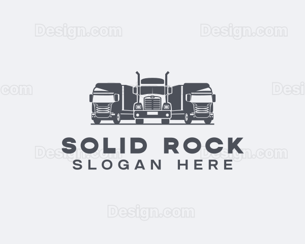 Freight Cargo Truck Logo