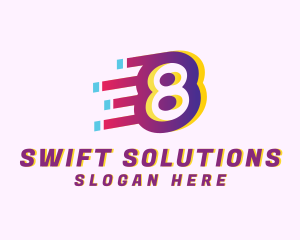 Speedy Number 8 Motion Business logo