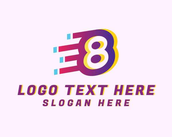 Speedy Number 8 Motion Business logo