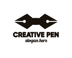 Bow Tie Pen logo design