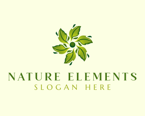 Organic Natural Leaf logo design