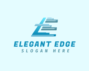 Cyber Technology Letter E logo design