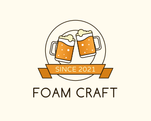 Beer Mug Badge logo design