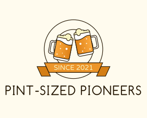 Beer Mug Badge logo design