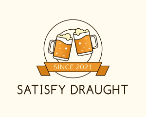 Beer Mug Badge logo design