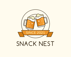 Beer Mug Badge logo design