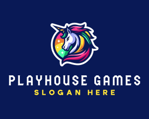 Unicorn Gaming Clan logo design